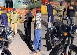 पुलिस ने (बुलट राजा) की बुलेट को सीज कर पहुचांया थाने.. सिखाया सभ्यता का पाठ..